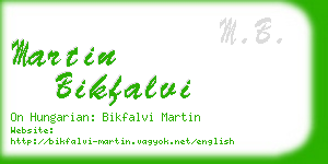martin bikfalvi business card